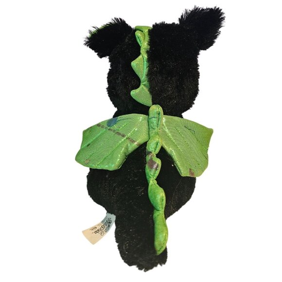 Feisty Pets Fabio Flamefart Dragon Plush Gamestop Black Green 2017 READ DESCRIPT - Picture 2 of 14